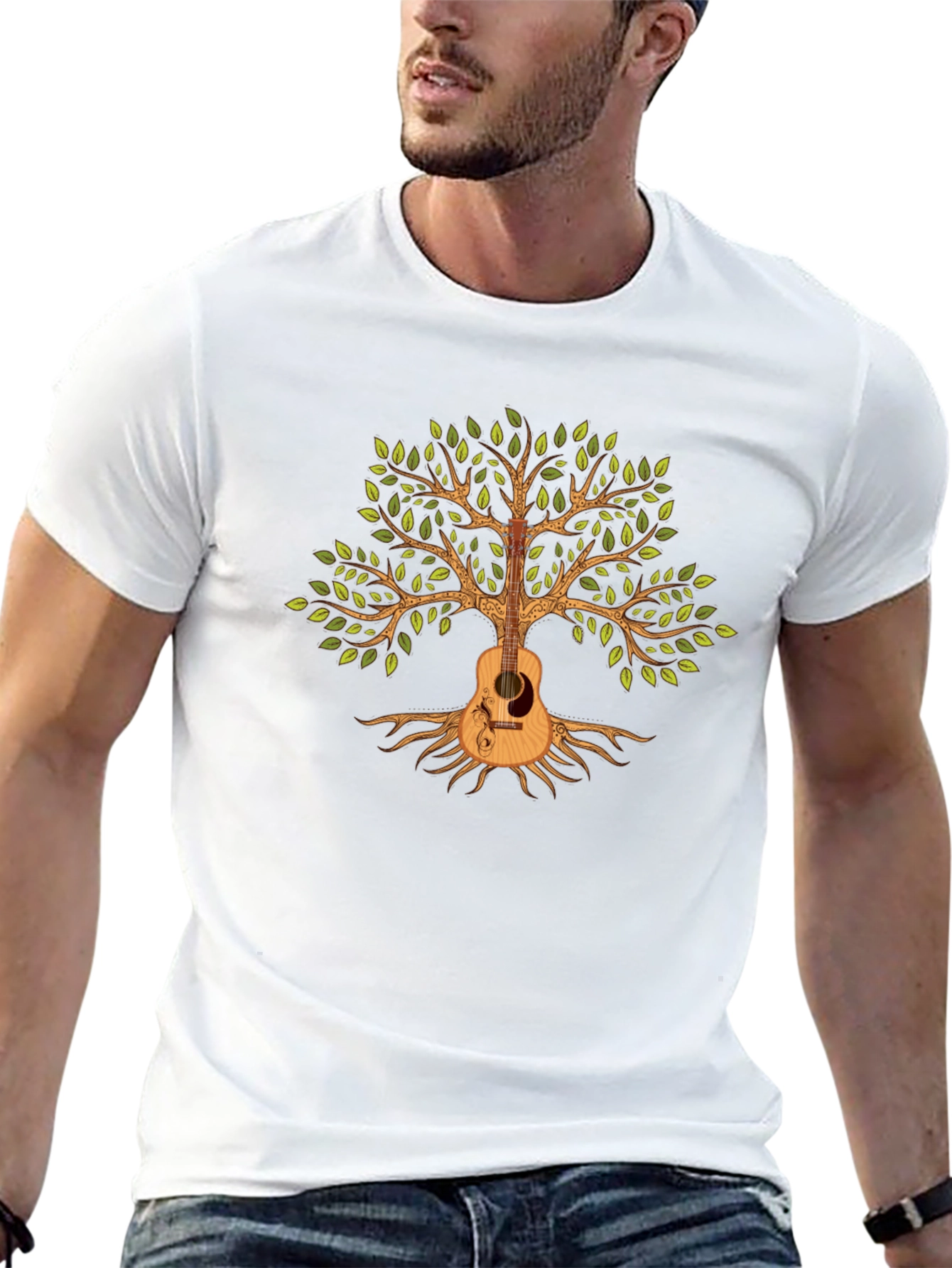 Guitar Tree Graphic T-Shirt
