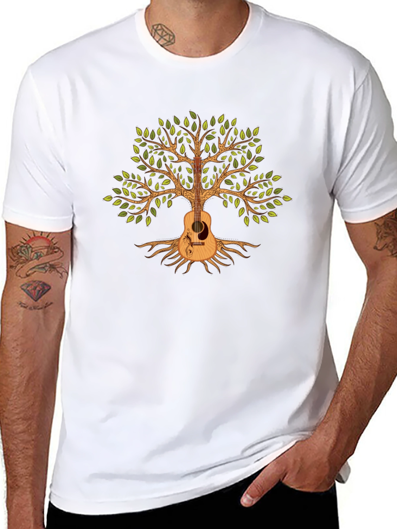 Guitar Tree Graphic T-Shirt