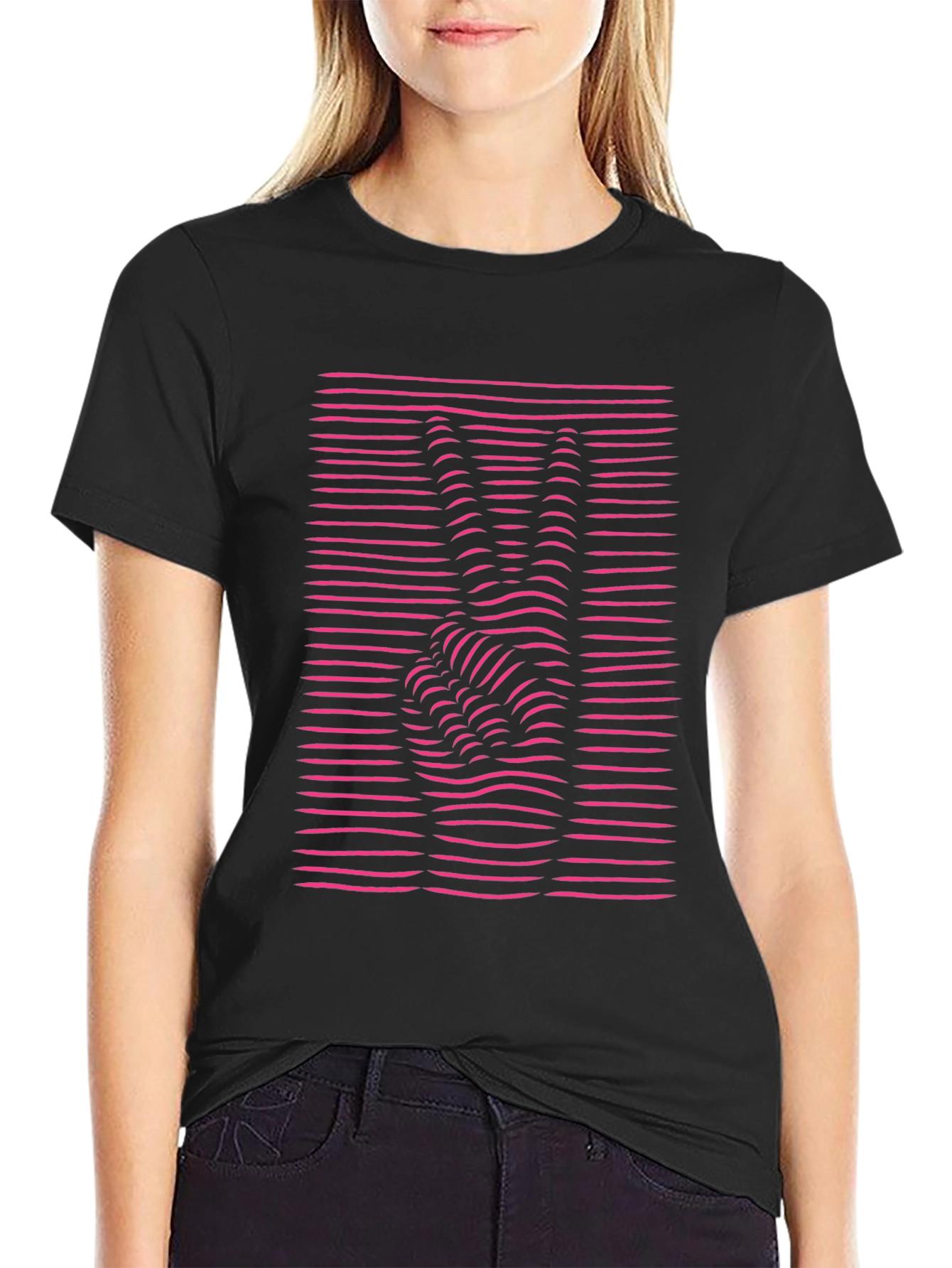 Peace Sign Optic Illusion Graphic T-Shirt