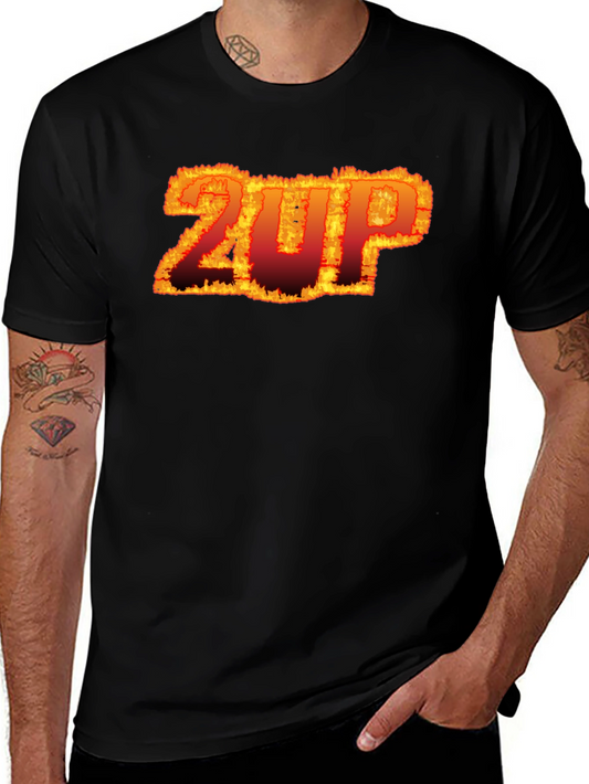 Fiery 2UP Graphic Tee - Bold Statement Shirt