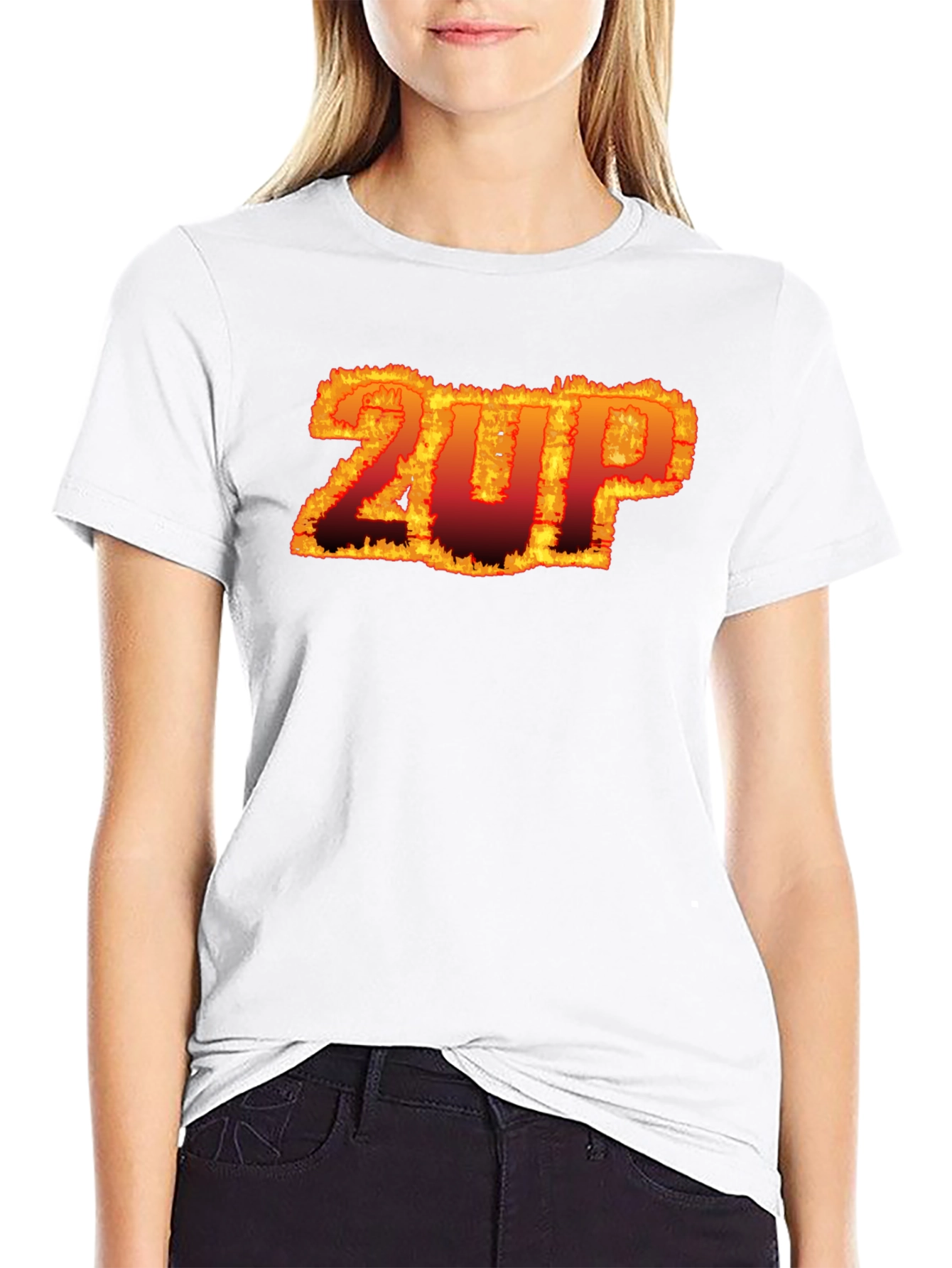 Fiery 2UP Graphic Tee - Bold Statement Shirt