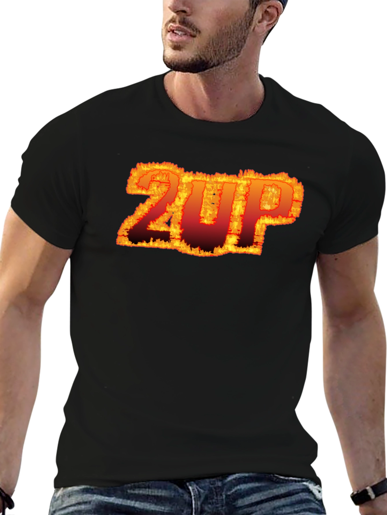 Fiery 2UP Graphic Tee - Bold Statement Shirt