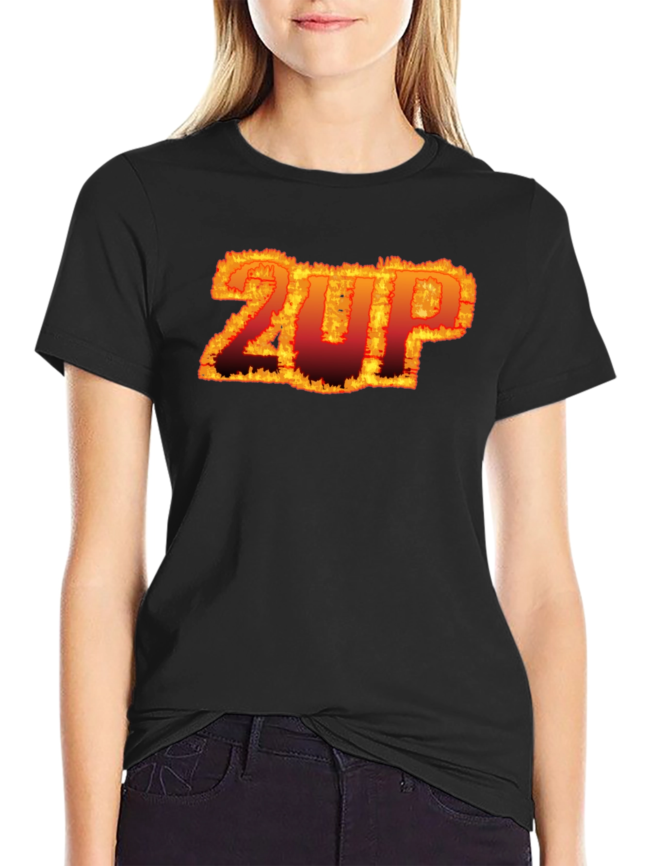 Fiery 2UP Graphic Tee - Bold Statement Shirt