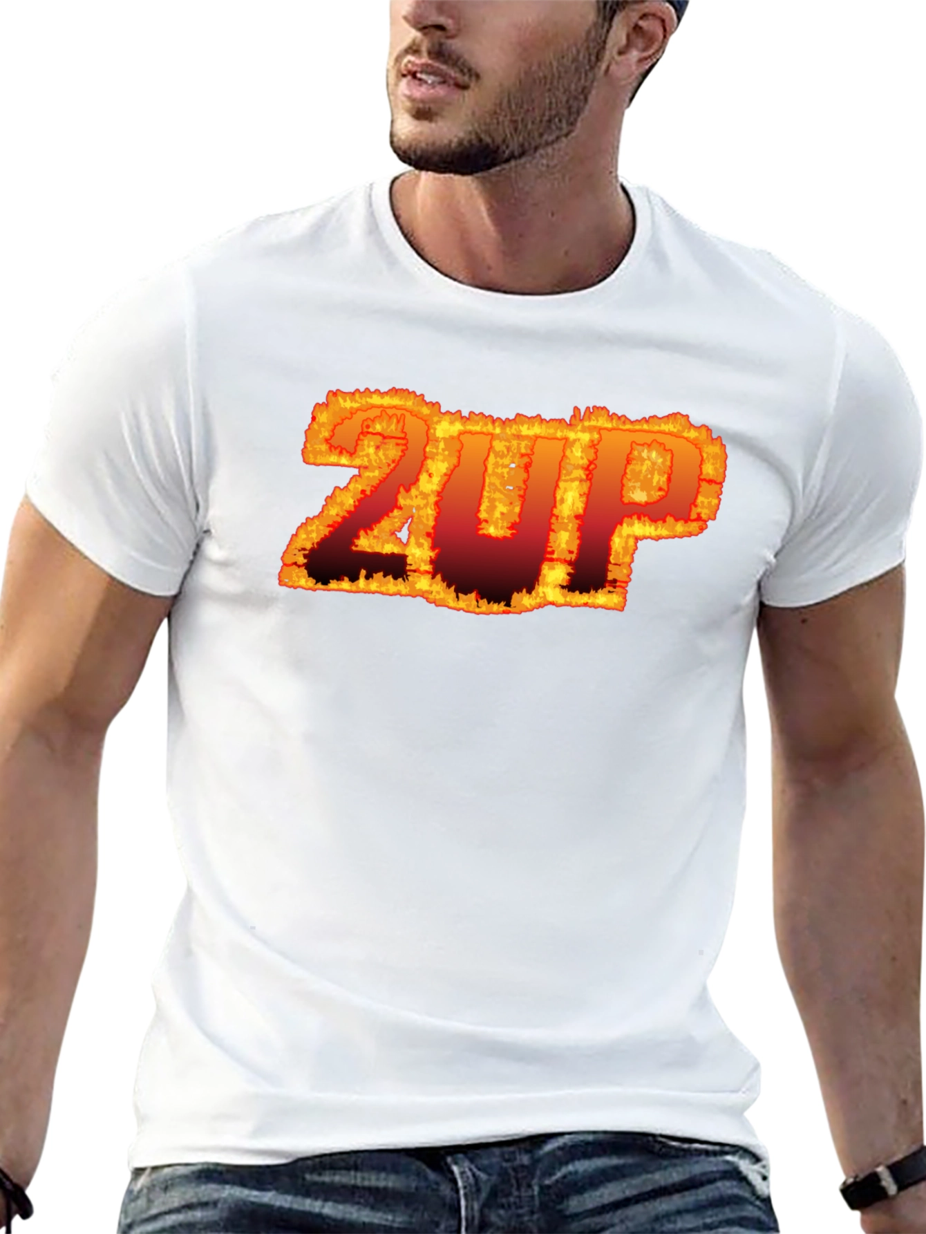 Fiery 2UP Graphic Tee - Bold Statement Shirt