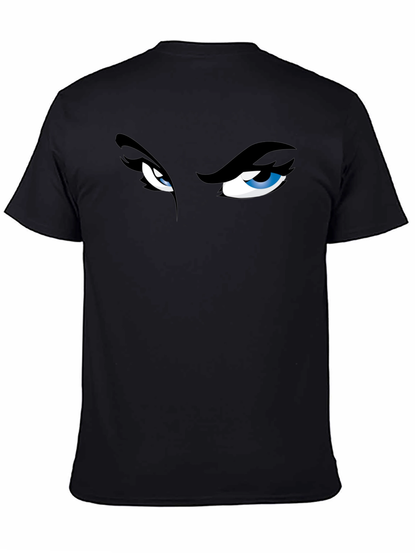 Intense Eyes Graphic Tee - Mens Black T-Shirt