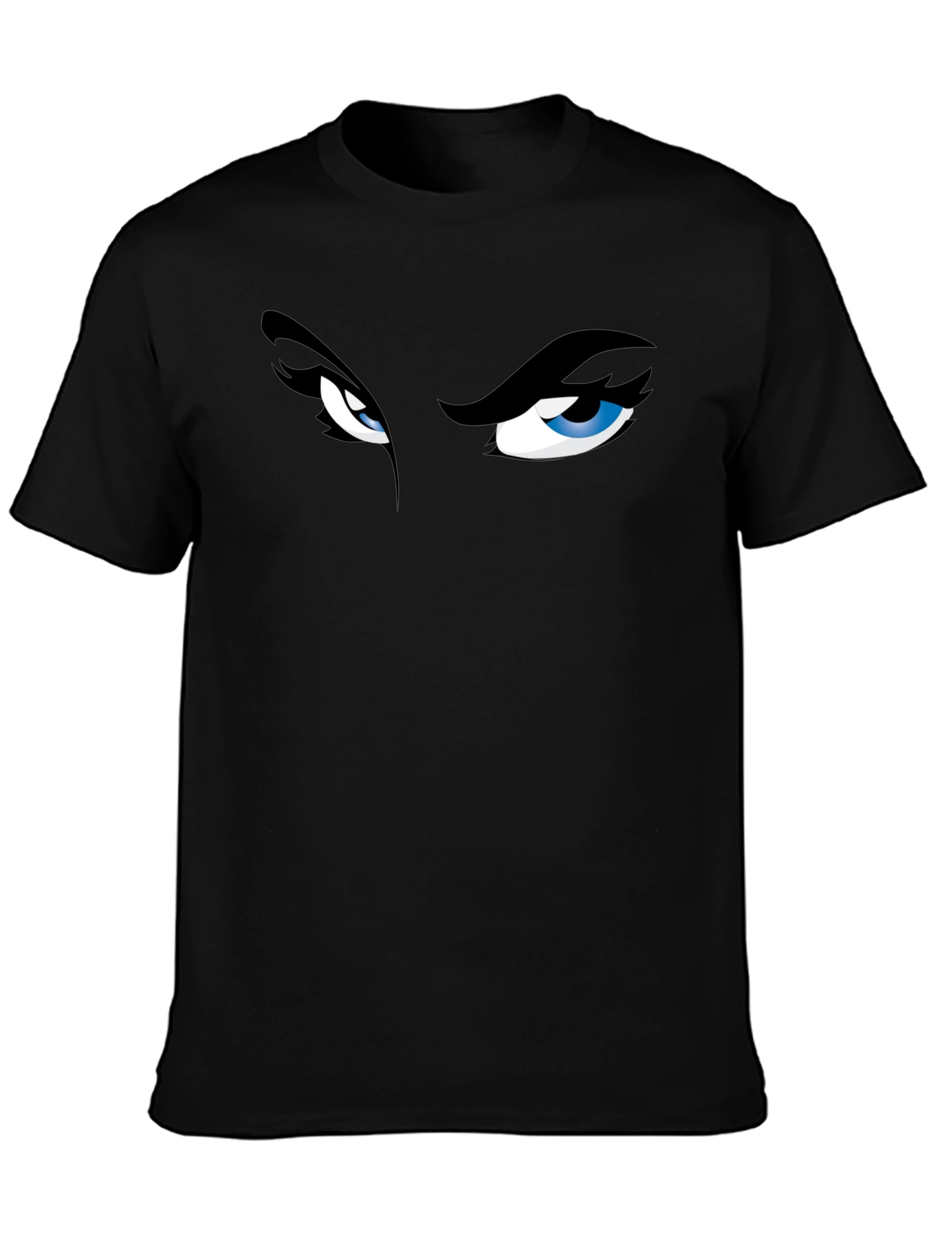 Intense Eyes Graphic Tee - Mens Black T-Shirt