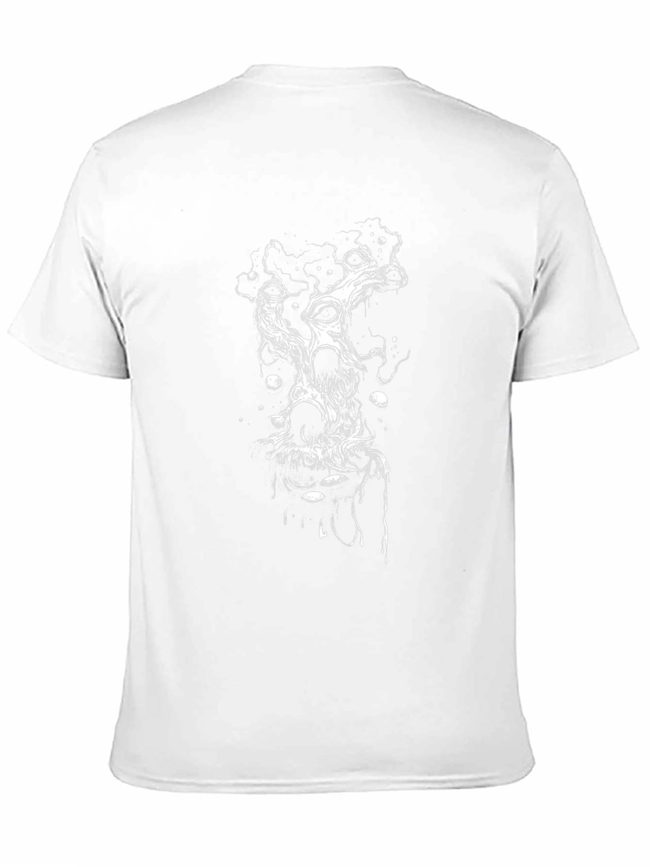 Distorted Skull Graphic Black T-Shirt