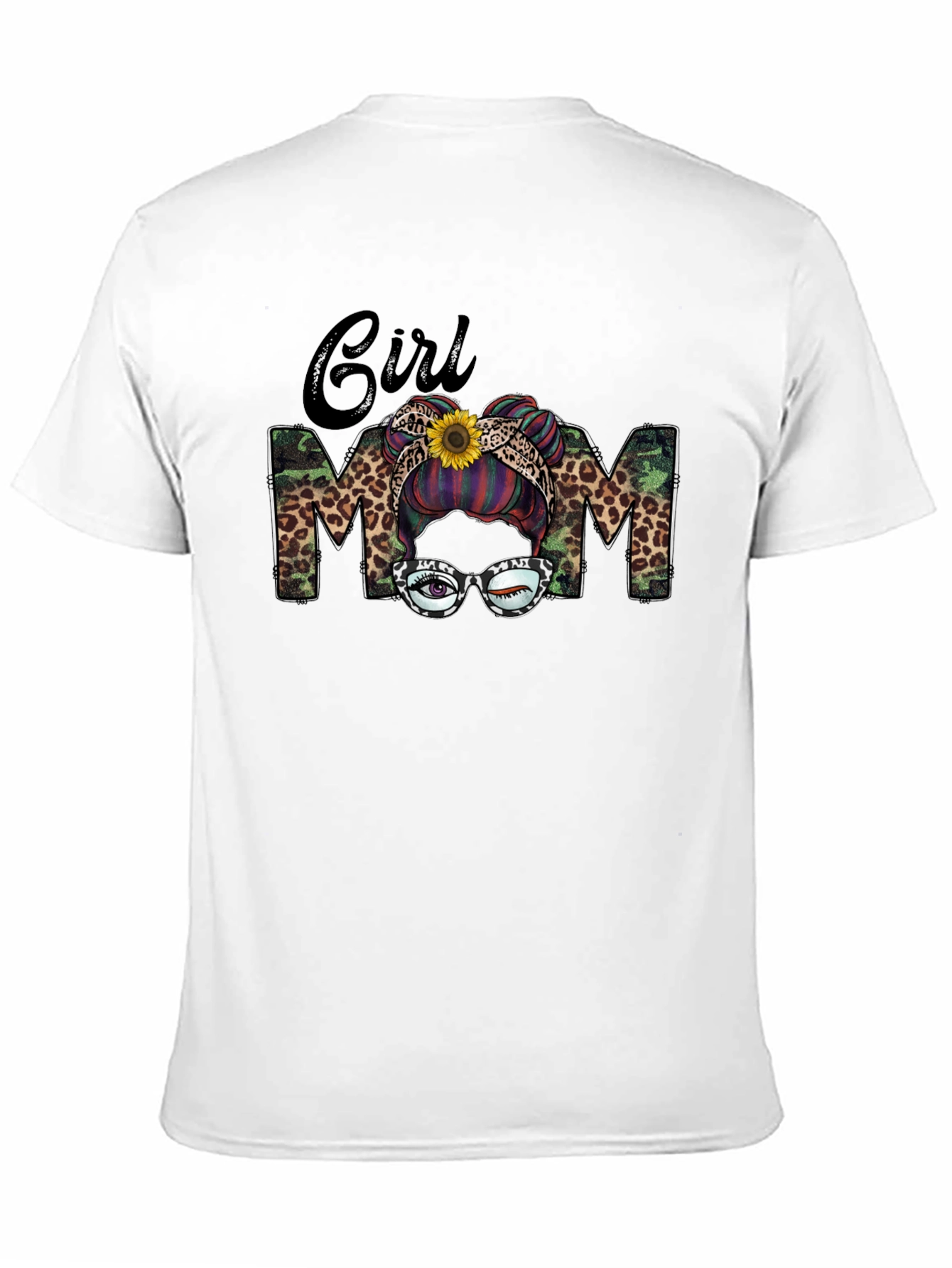 Girl Mom Camo Leopard T-Shirt