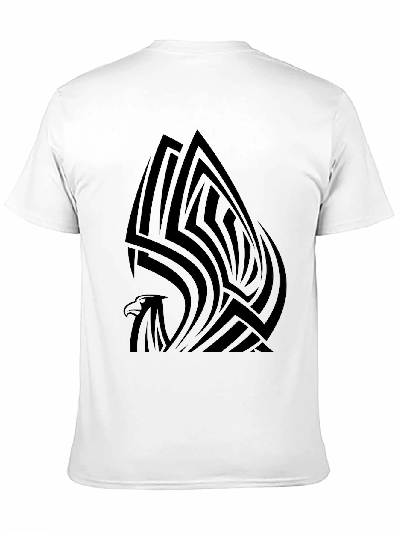 Tribal Eagle Graphic Tee - Stylish Mens Black T-Shirt