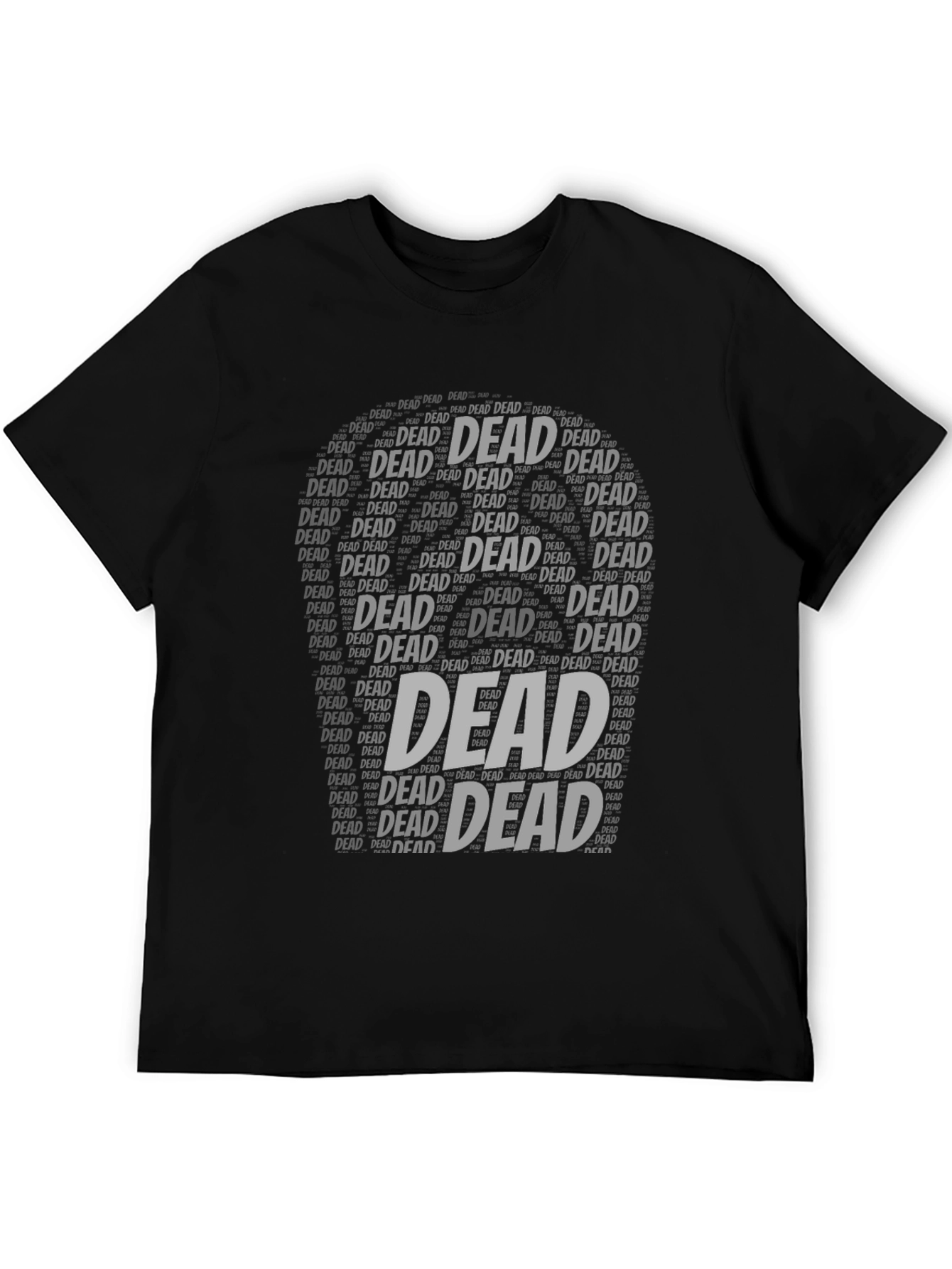 Dead Word Art Black T-Shirt
