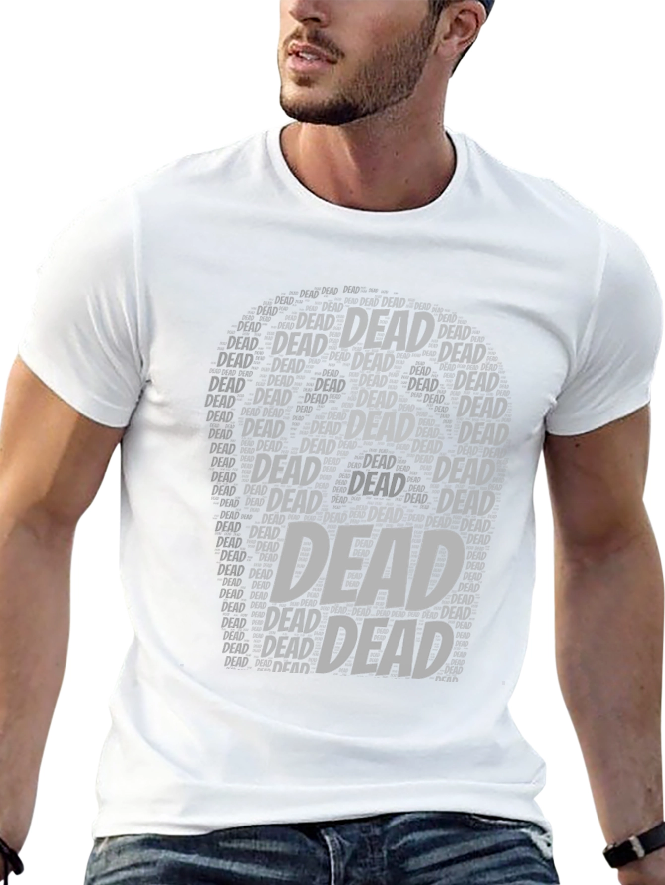 Dead Word Art Black T-Shirt