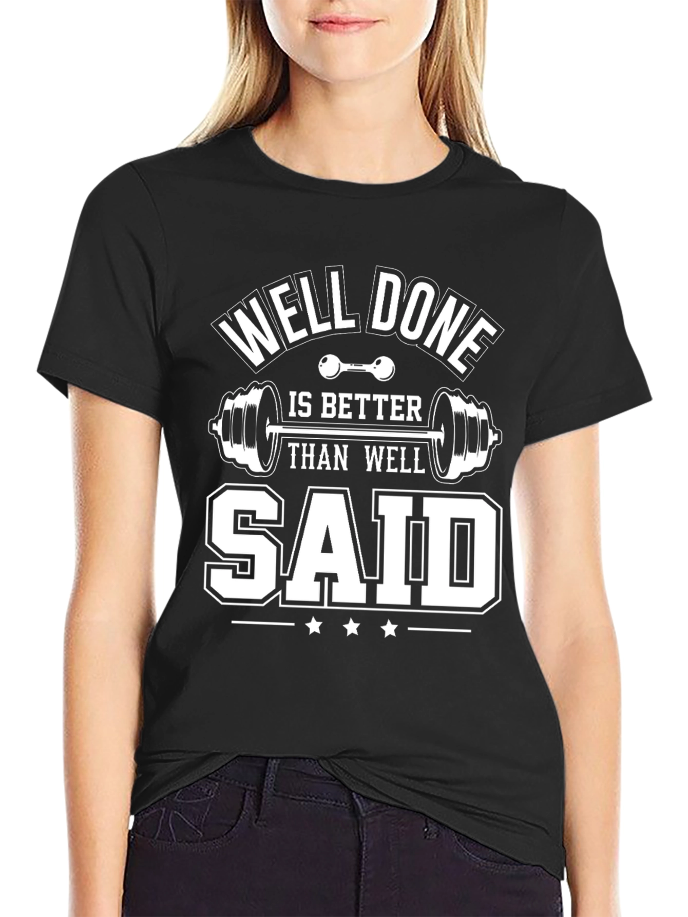 Well Done Gym T-Shirt Motivational Fitness Tee