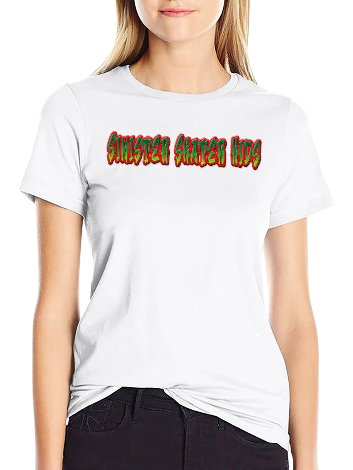 Sinister Skater Kids Black Graphic T-Shirt