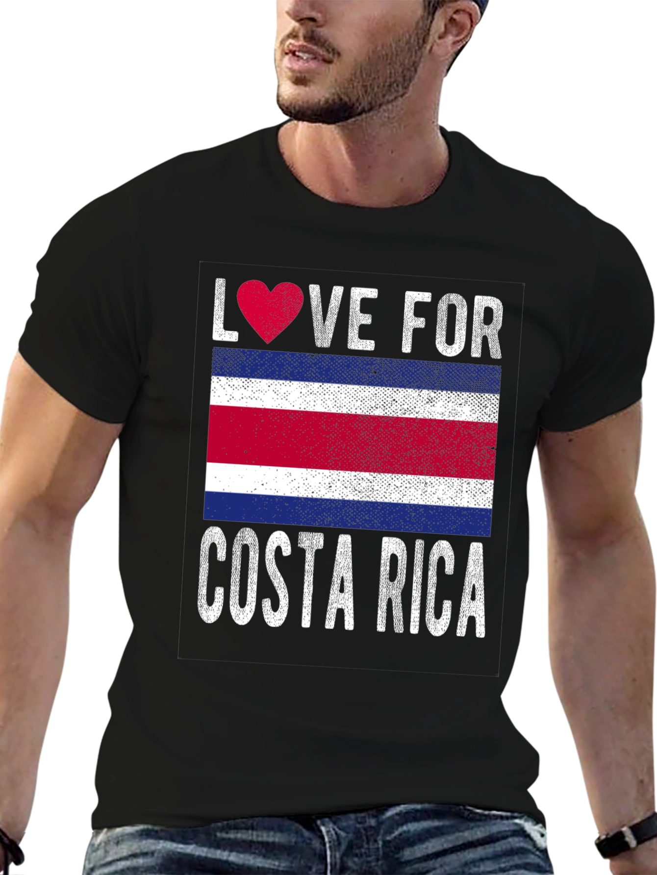 Love for Costa Rica T-Shirt Flag Souvenir