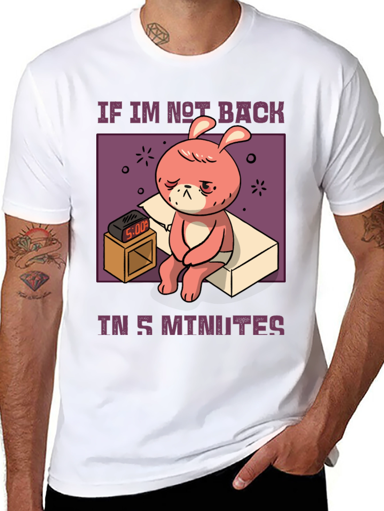 Sleepy Bunny 5 Minutes T-Shirt