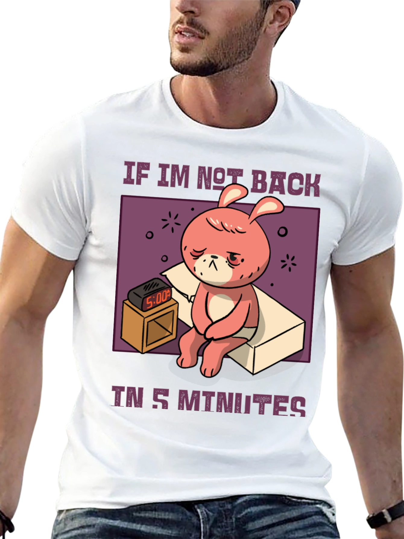 Sleepy Bunny 5 Minutes T-Shirt