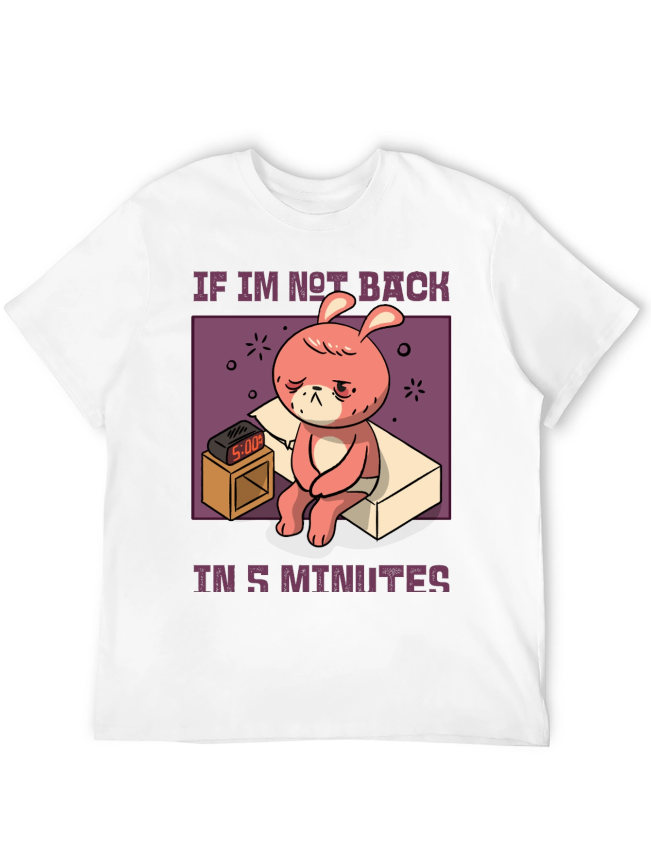Sleepy Bunny 5 Minutes T-Shirt