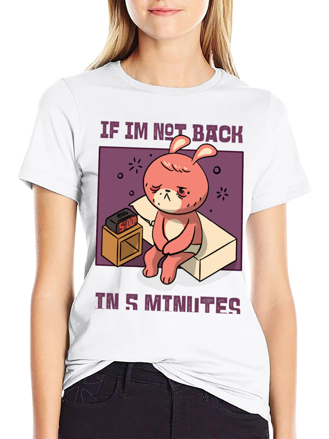 Sleepy Bunny 5 Minutes T-Shirt