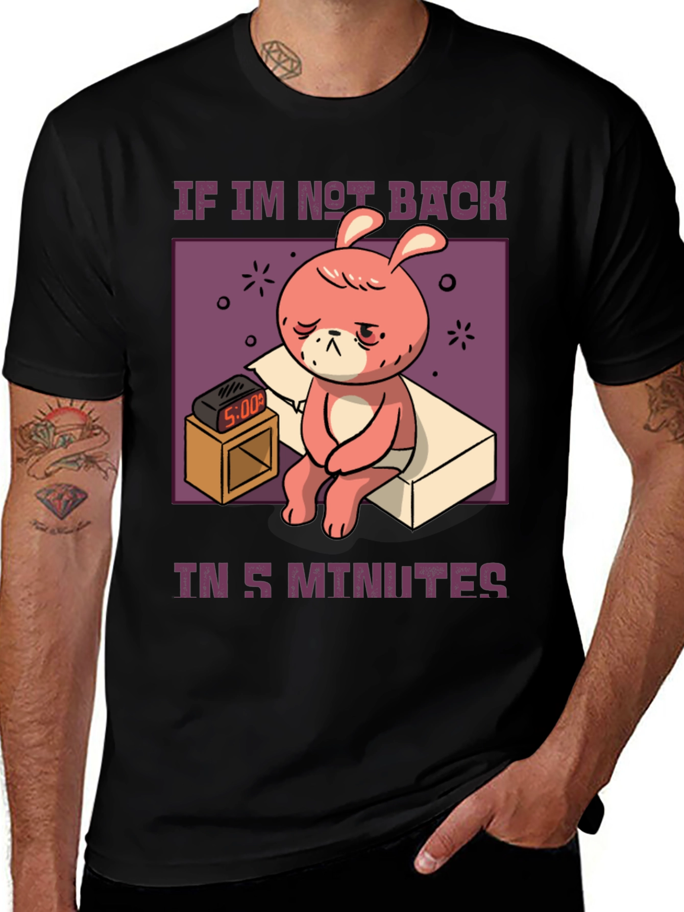 Sleepy Bunny 5 Minutes T-Shirt