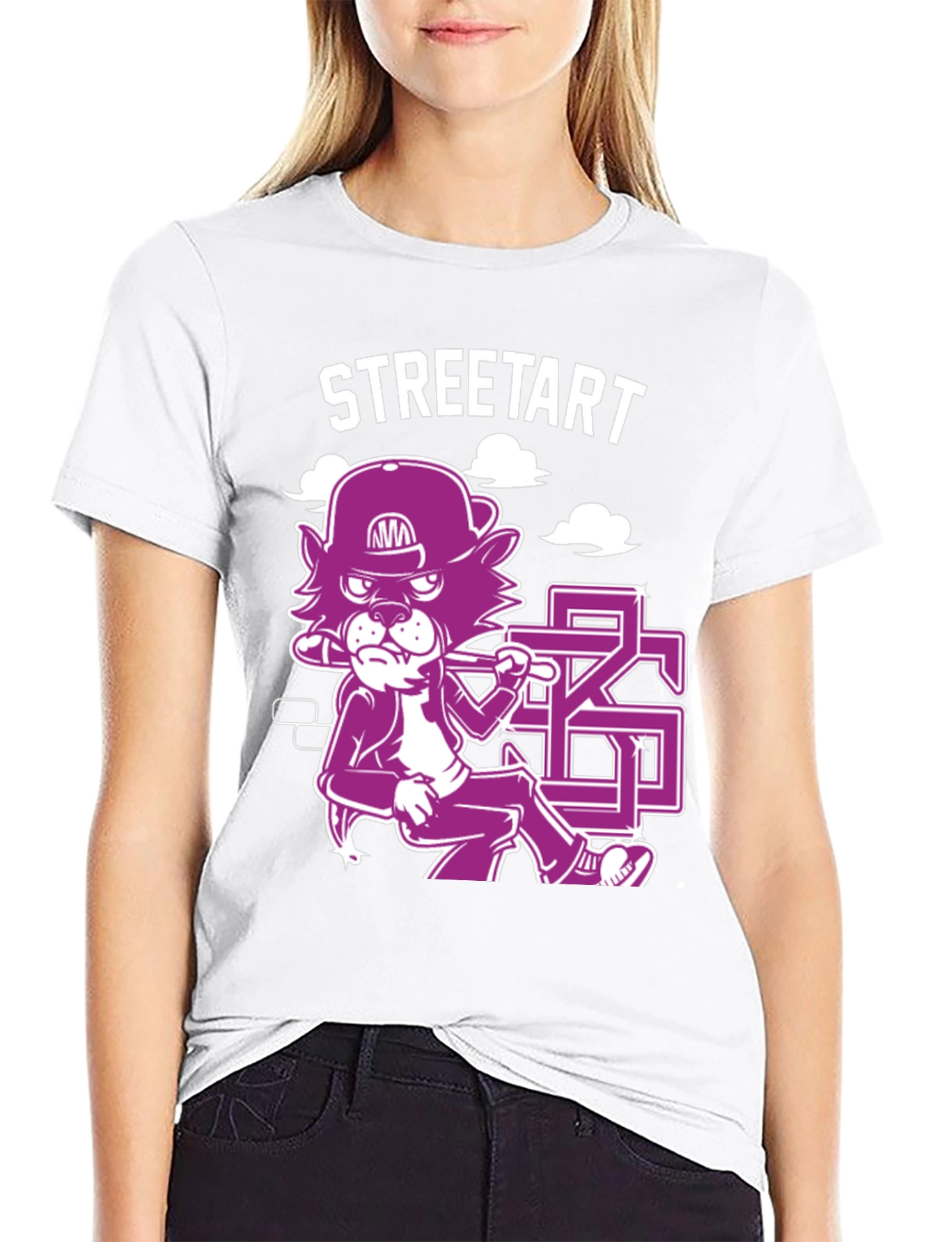 Street Tart Graphic Black T-Shirt
