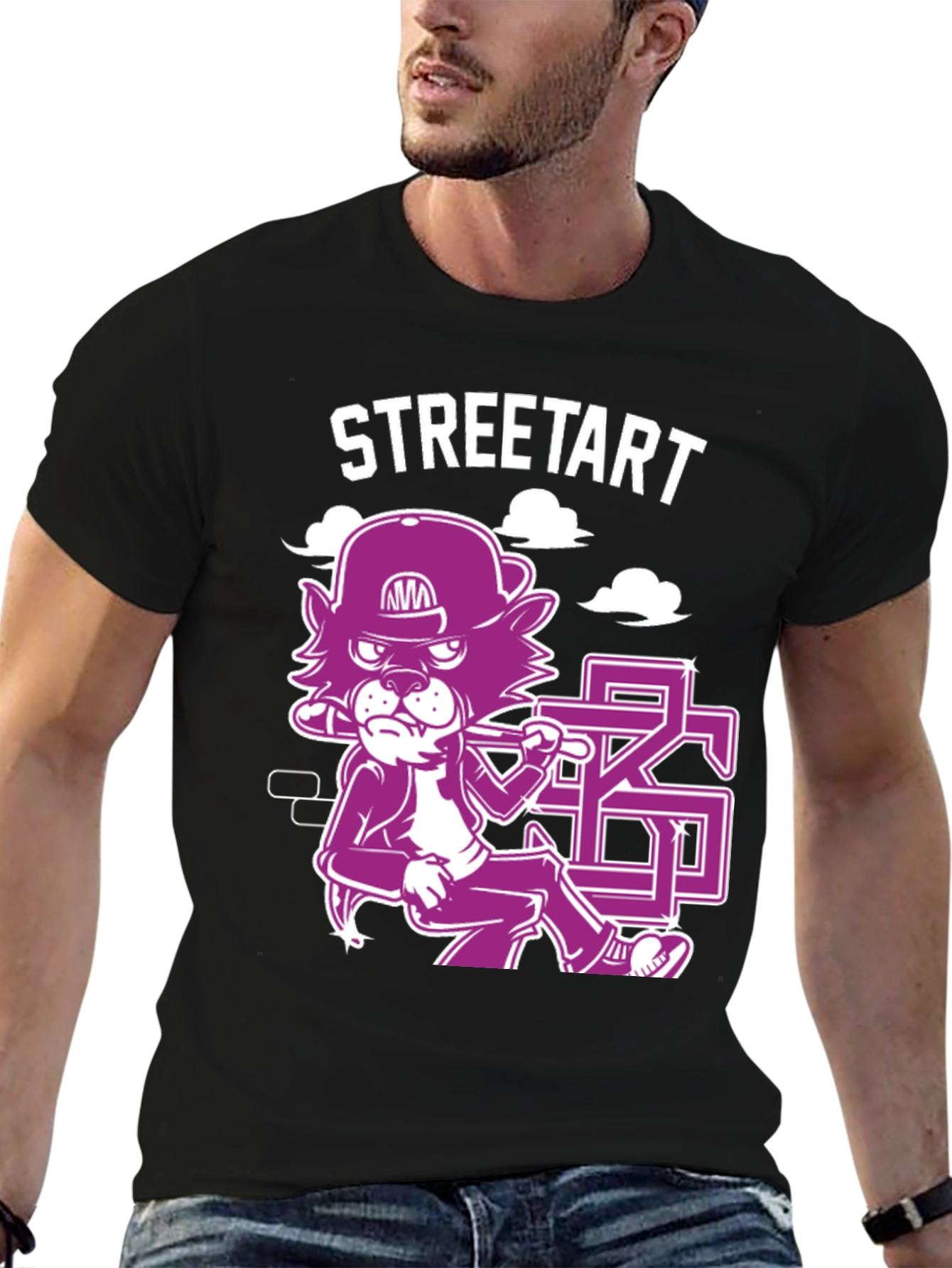 Street Tart Graphic Black T-Shirt