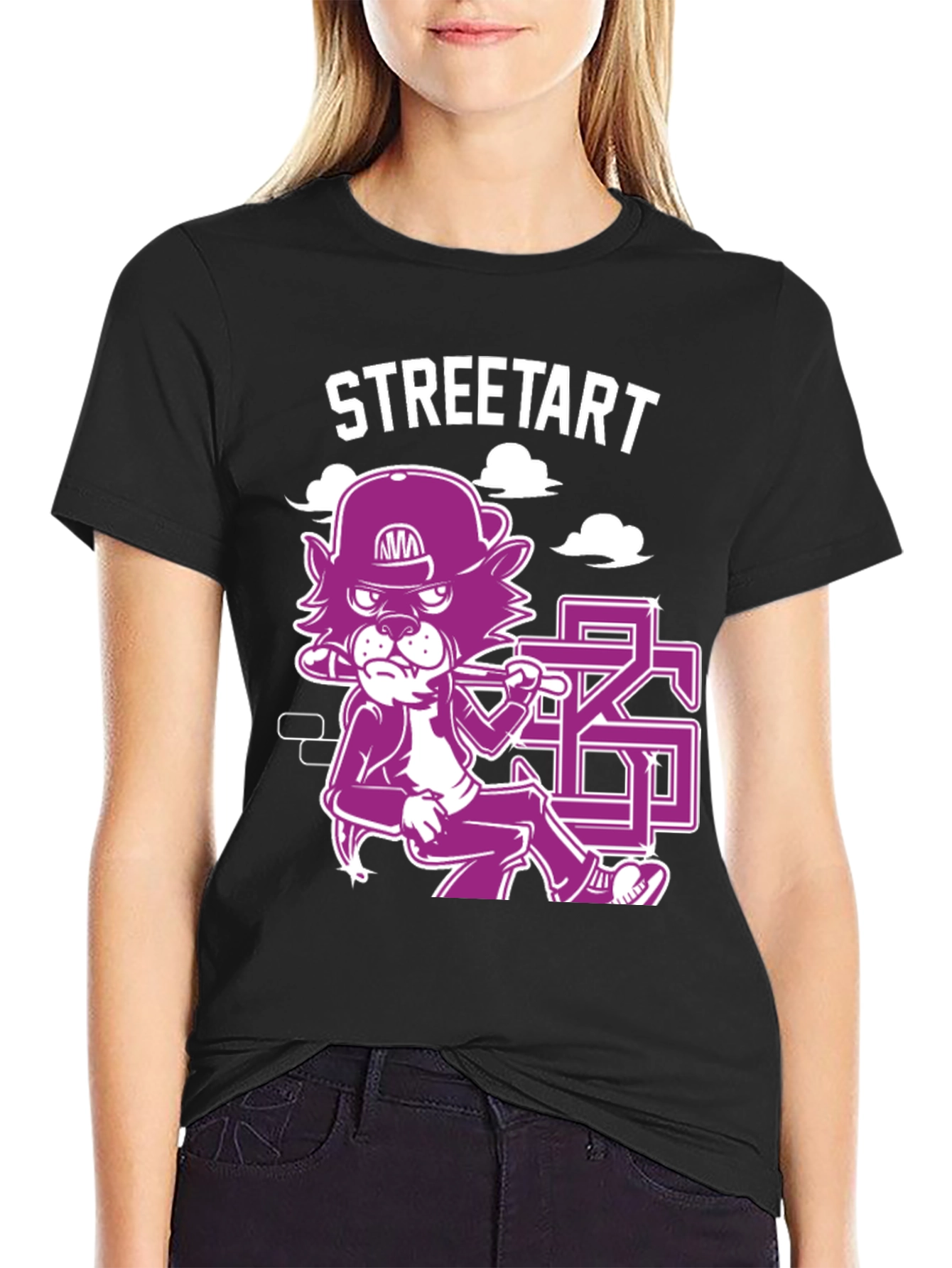 Street Tart Graphic Black T-Shirt