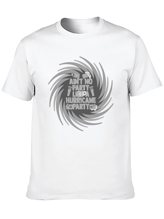 Aint No Party Like A Hurricane Party Black T-Shirt