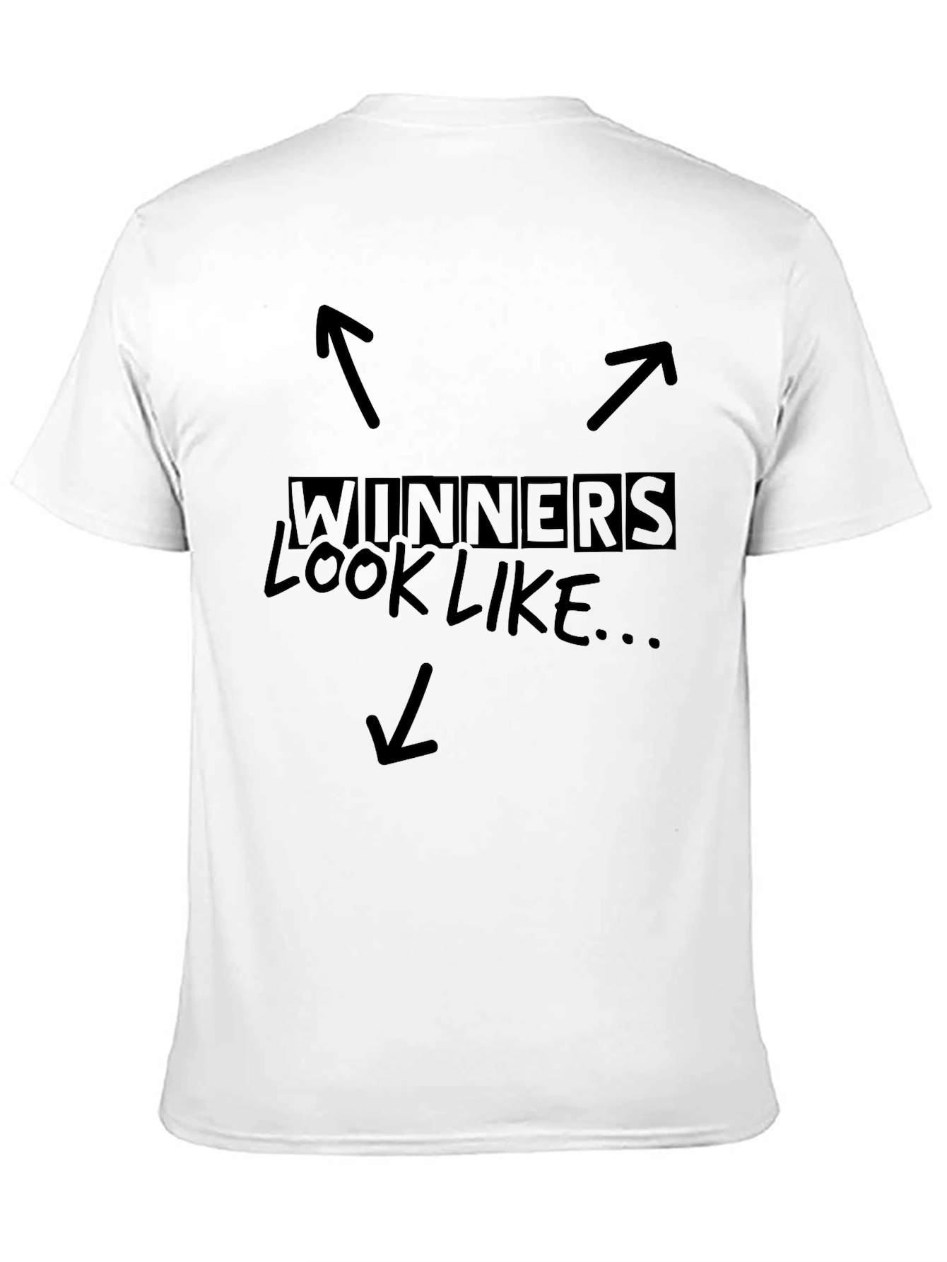 Winners Look Like Graphic T-Shirt - Black