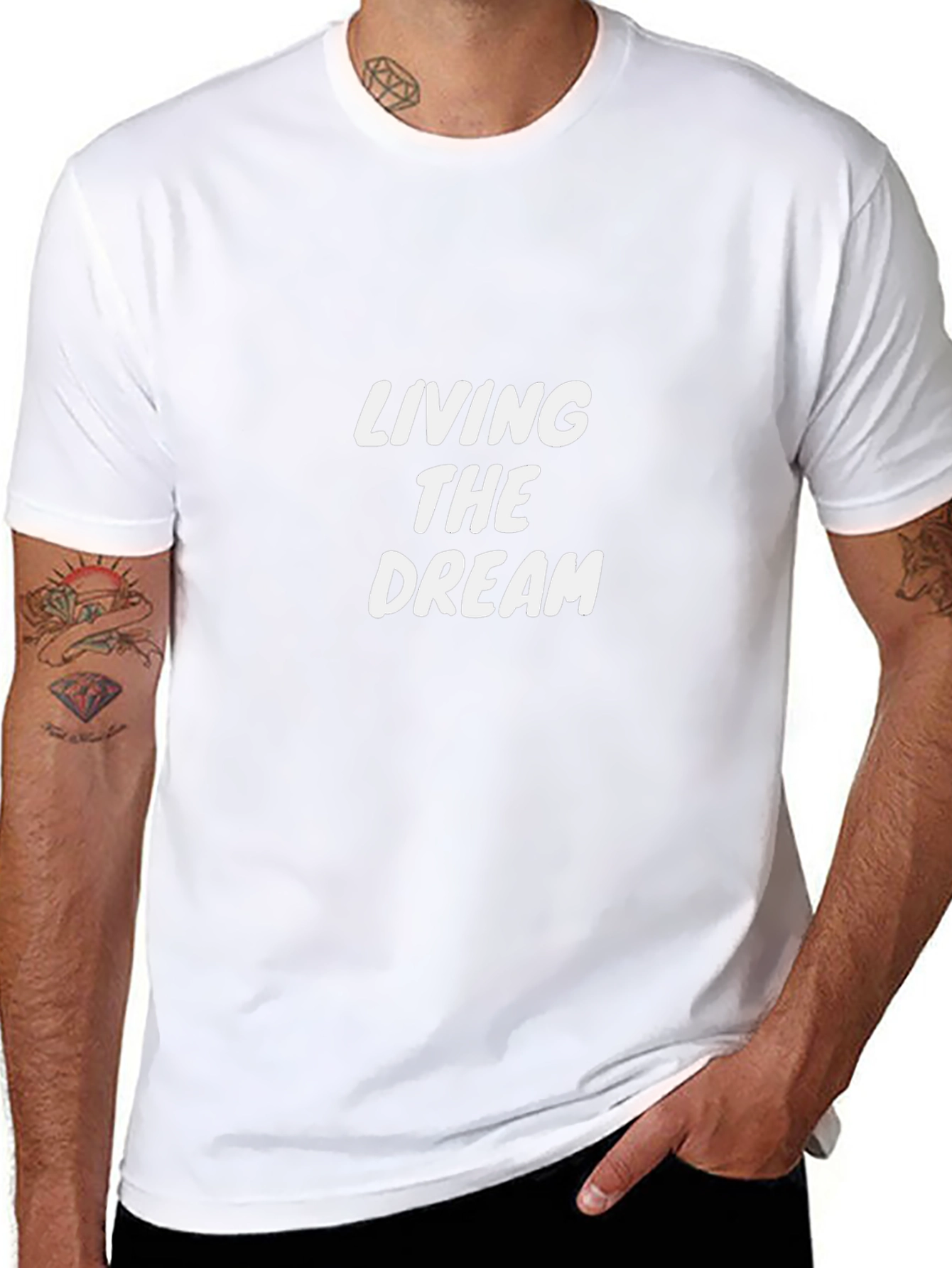 Living The Dream Graphic Tee - Black