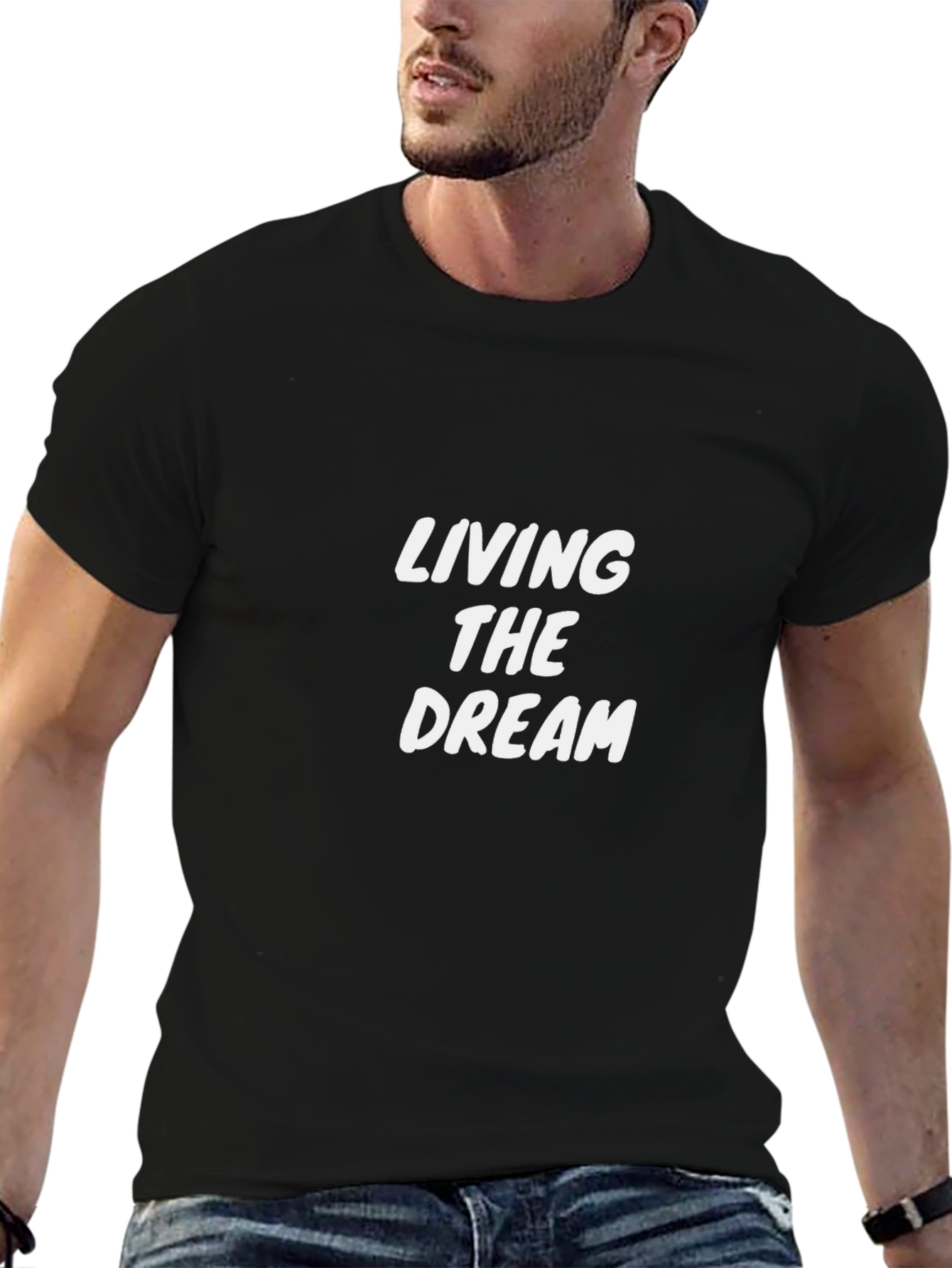Living The Dream Graphic Tee - Black