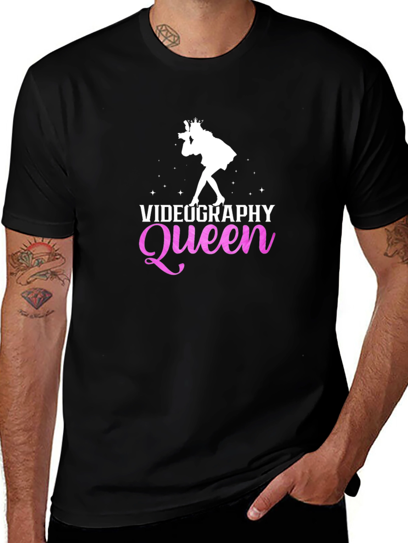 Videography Queen Black T-Shirt