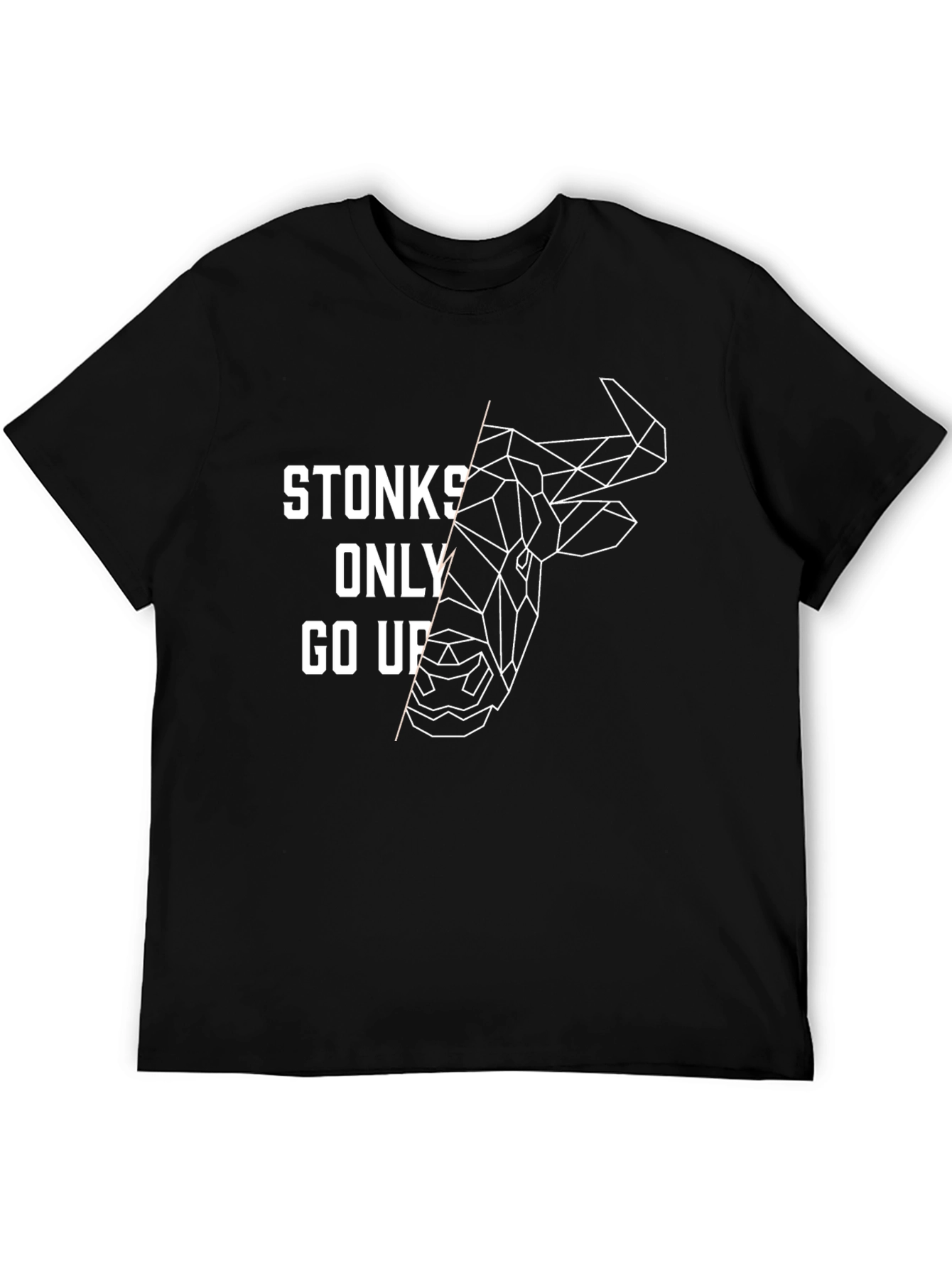 Stonks Only Go Up Graphic Tee - Black