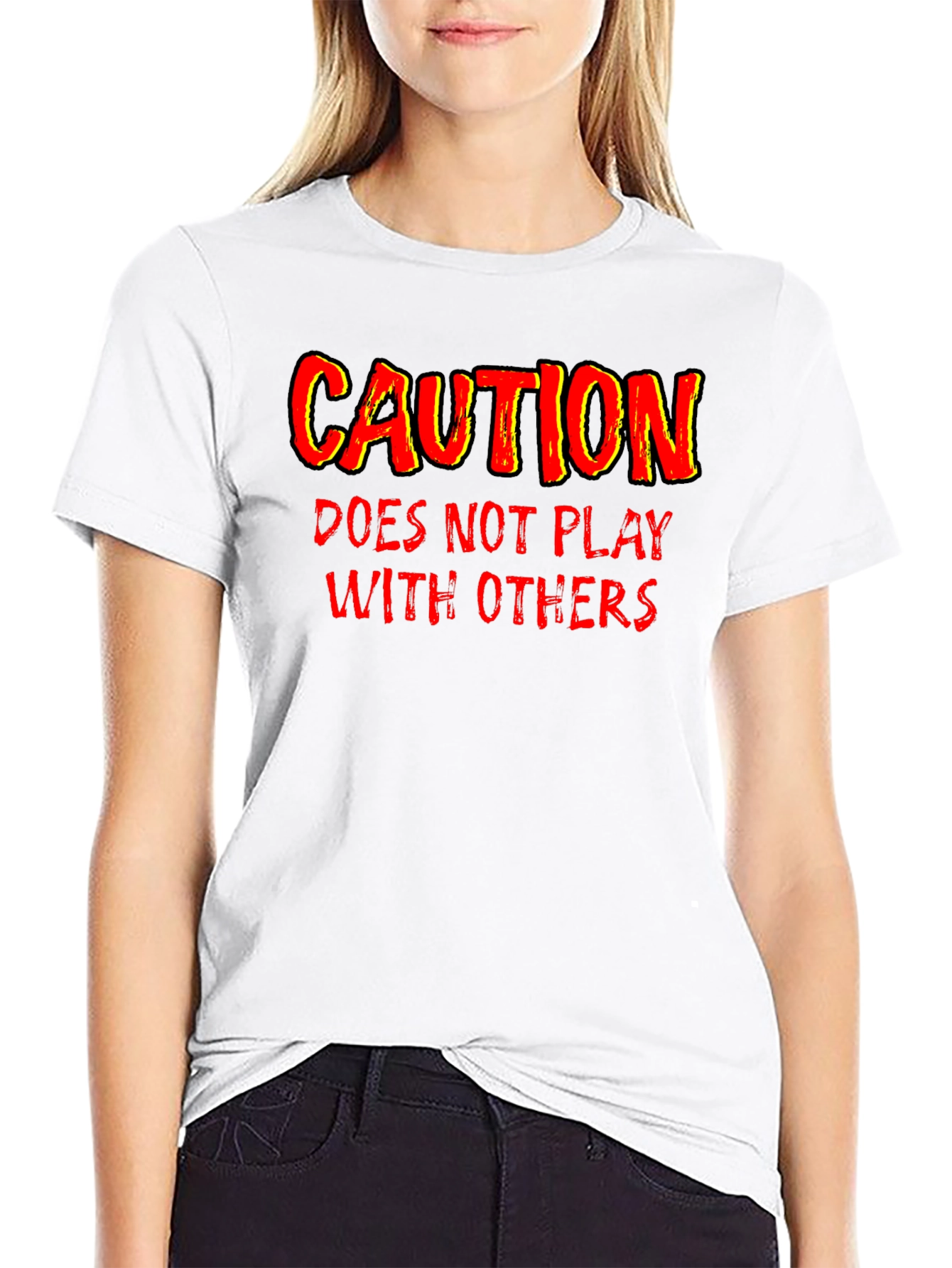Caution: Does Not Play With Others Graphic T-Shirt
