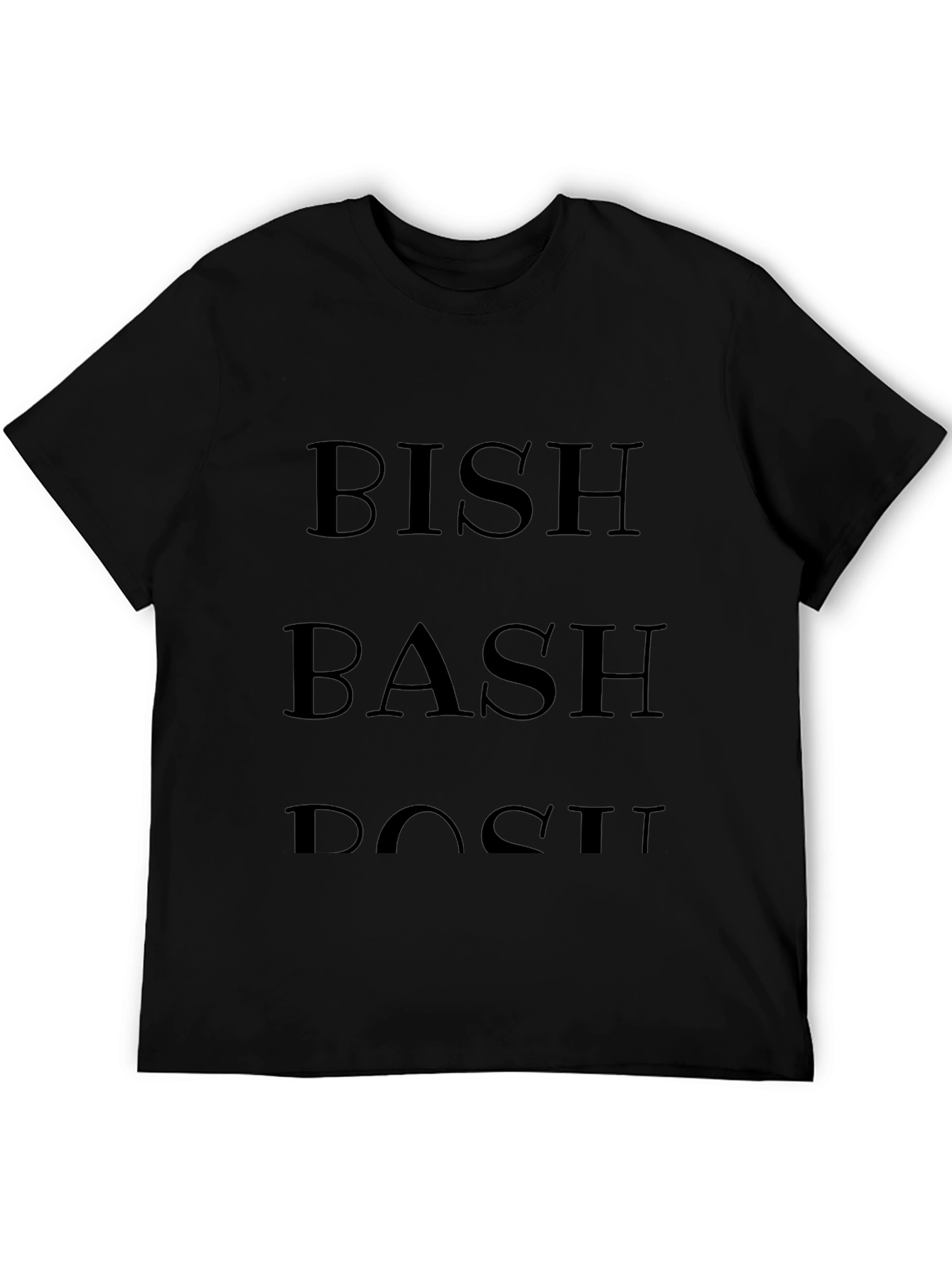 Bish Bash Bosh Graphic Tee - Mens Black T-Shirt