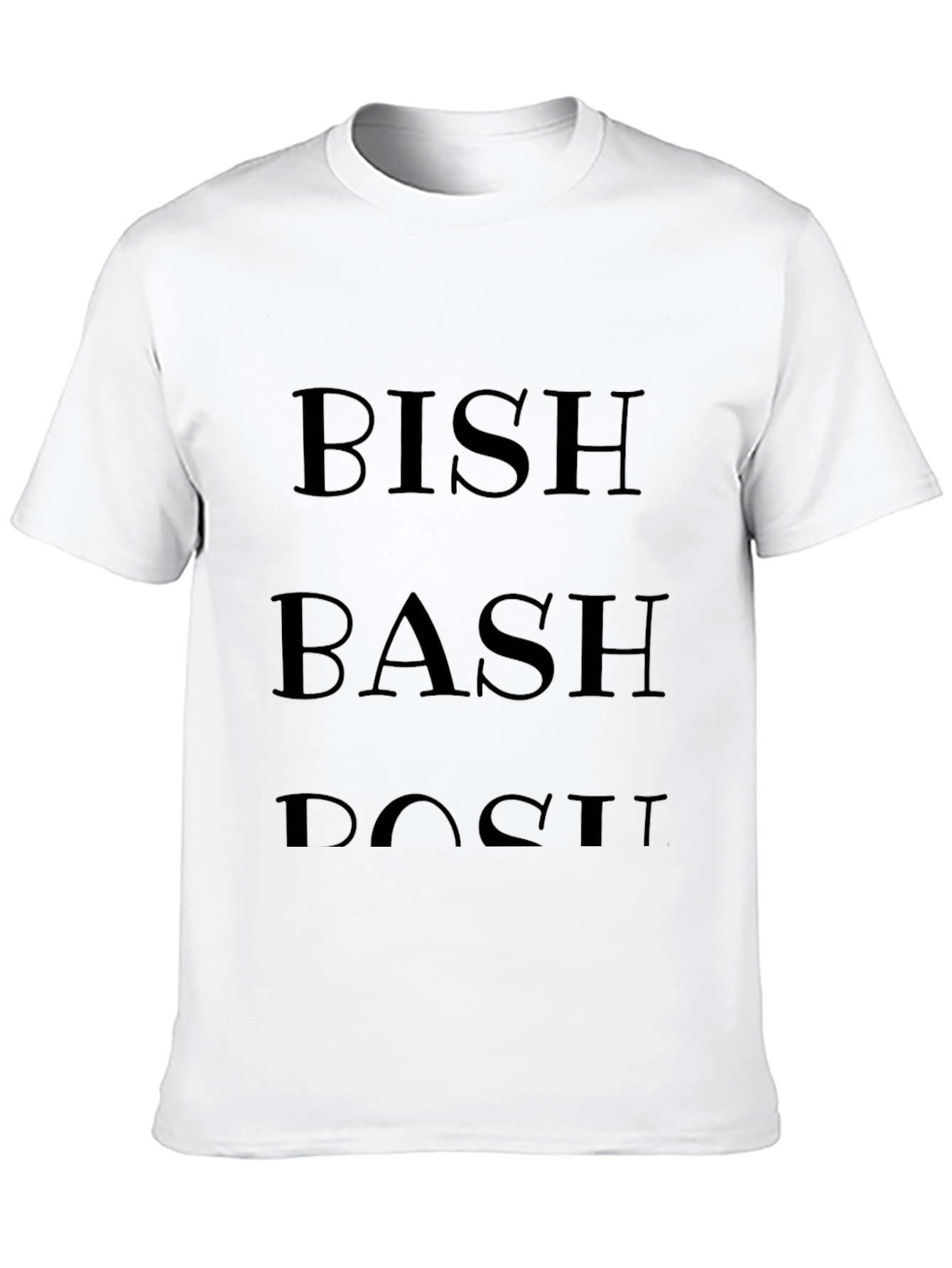 Bish Bash Bosh Graphic Tee - Mens Black T-Shirt