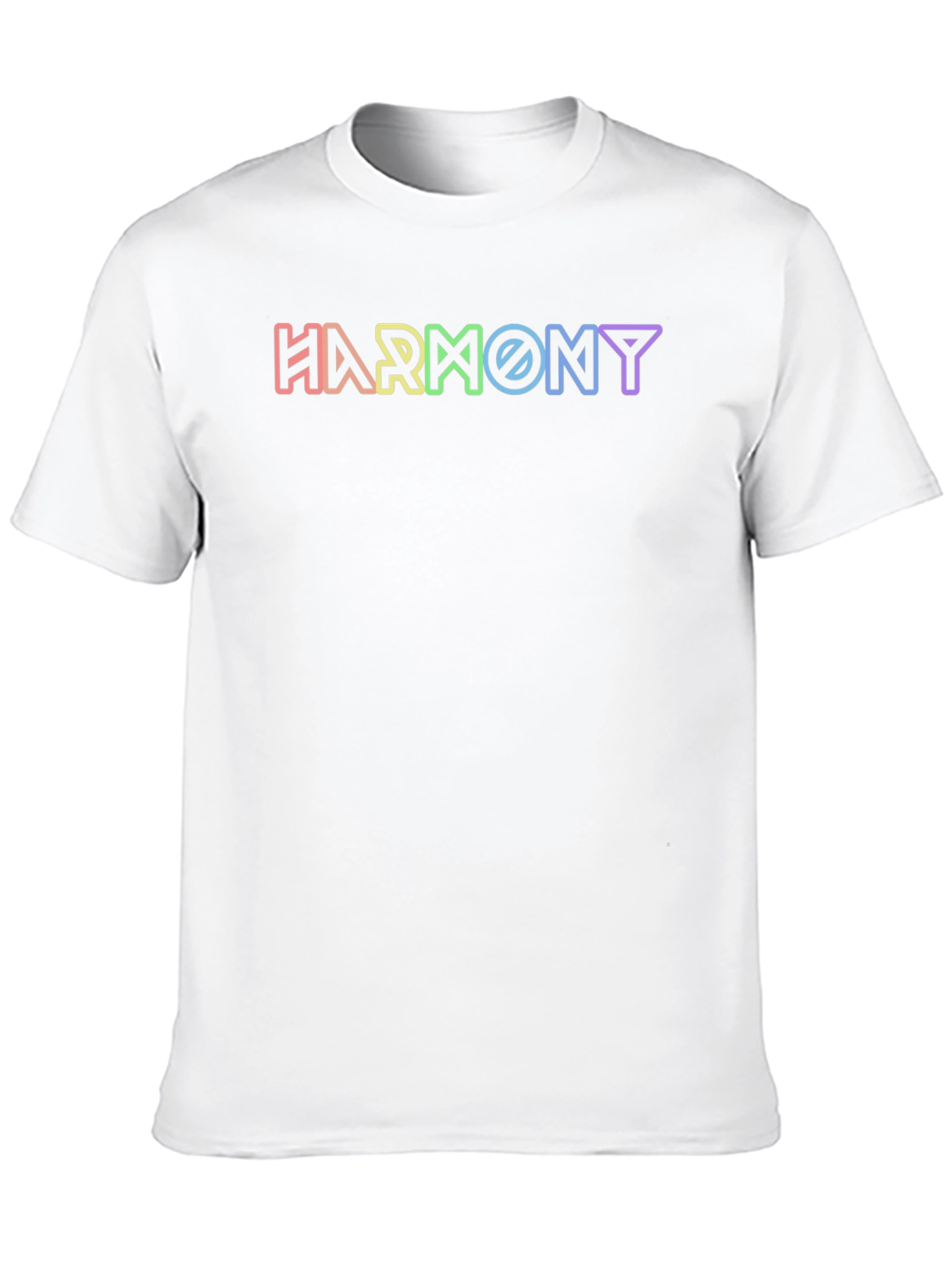 Harmony Graphic Tee - Rainbow Lettering