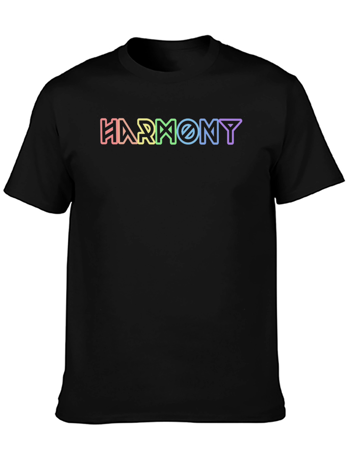 Harmony Graphic Tee - Rainbow Lettering