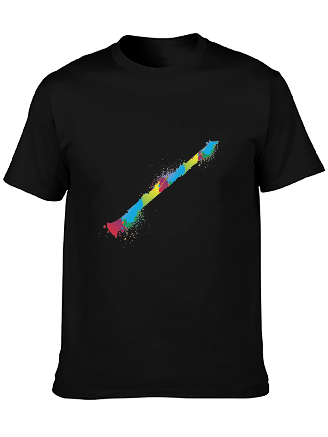 Colorful Clarinet Black T-Shirt
