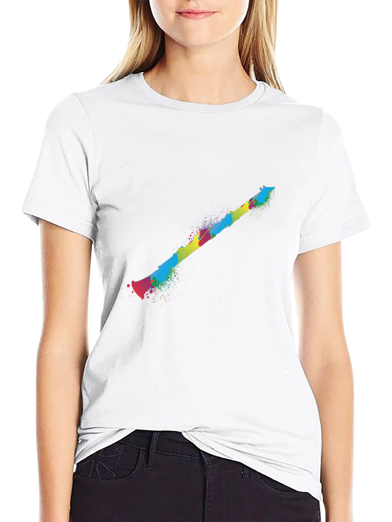 Colorful Clarinet Black T-Shirt
