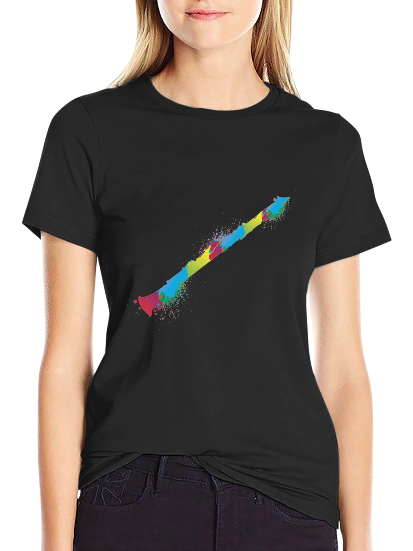 Colorful Clarinet Black T-Shirt