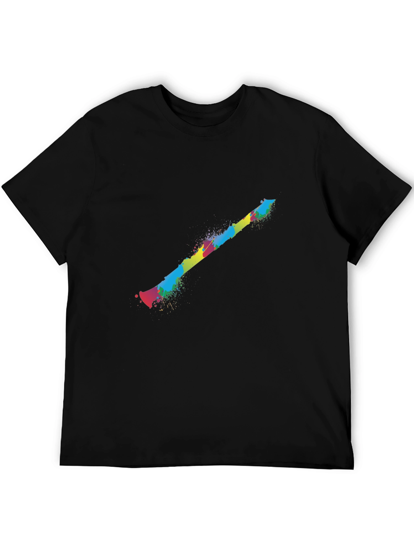 Colorful Clarinet Black T-Shirt