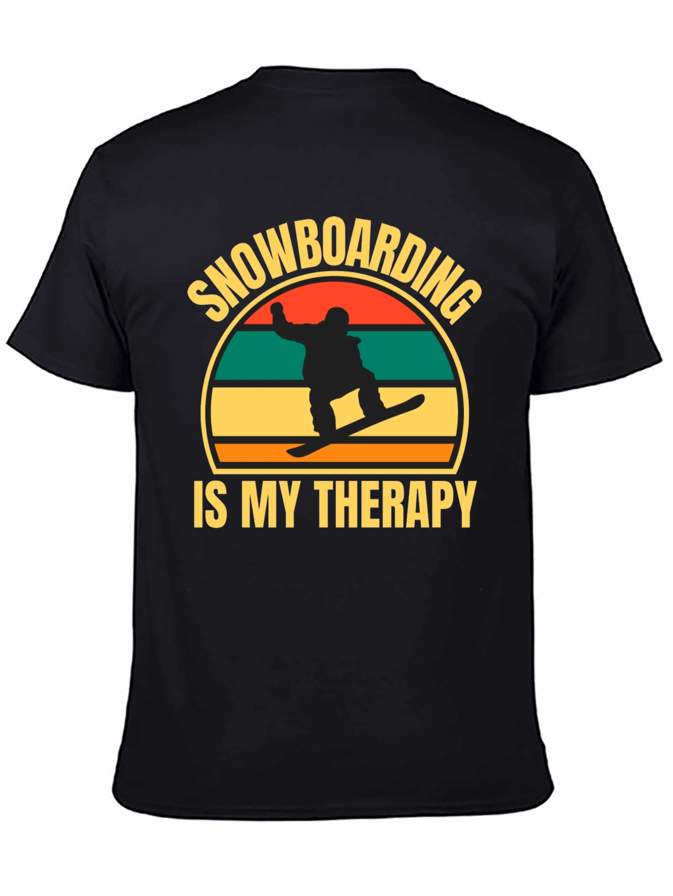 Snowboarding is My Therapy Graphic Tee