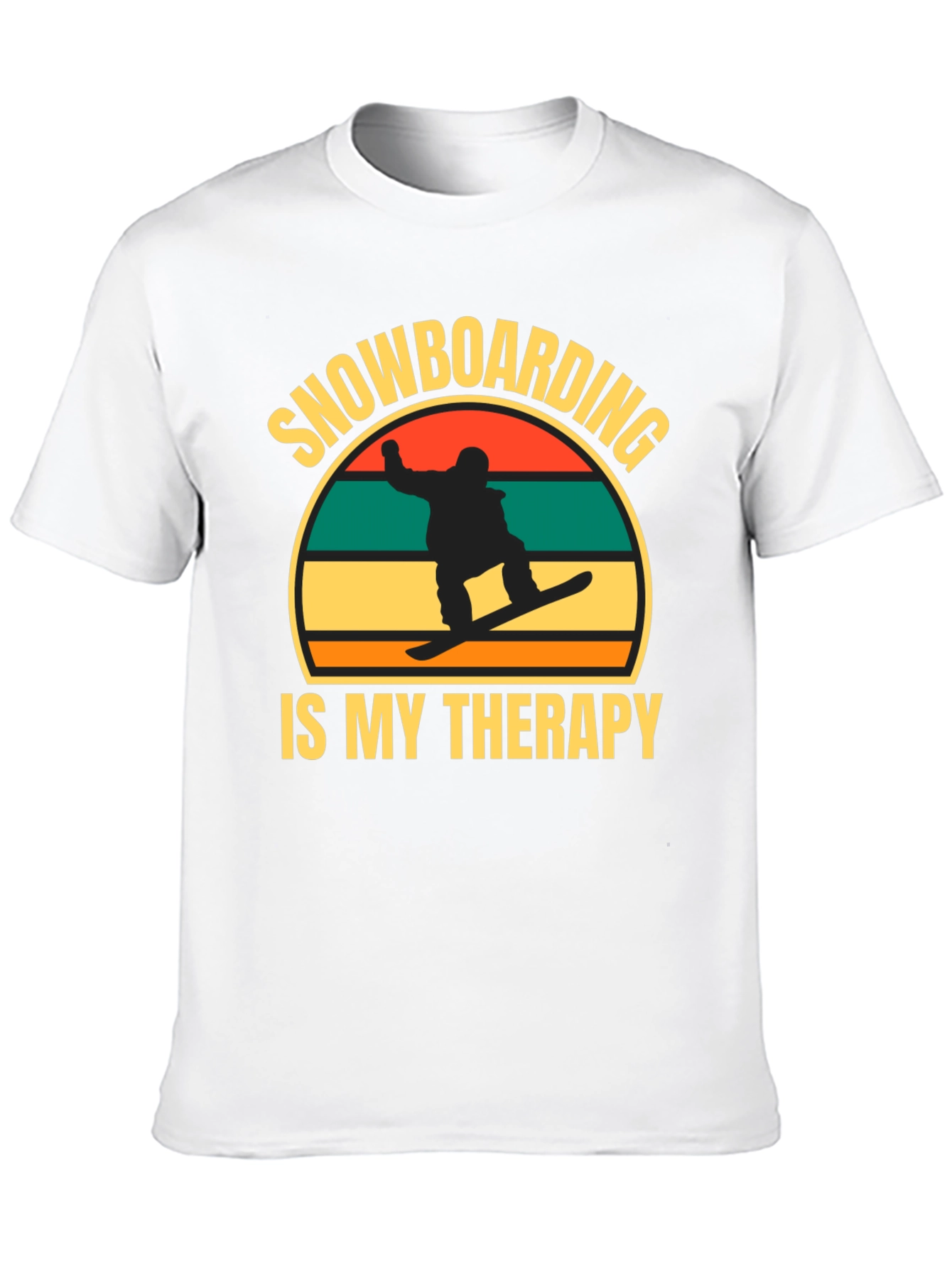 Snowboarding is My Therapy Graphic Tee
