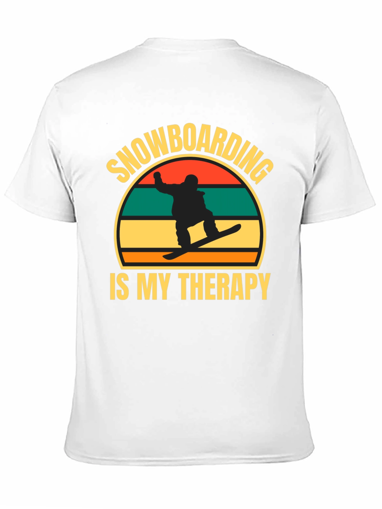 Snowboarding is My Therapy Graphic Tee