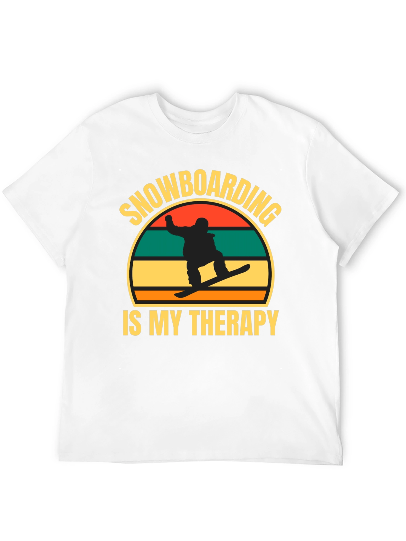 Snowboarding is My Therapy Graphic Tee