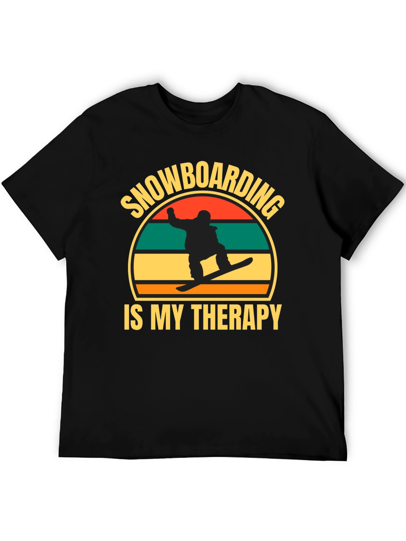 Snowboarding is My Therapy Graphic Tee