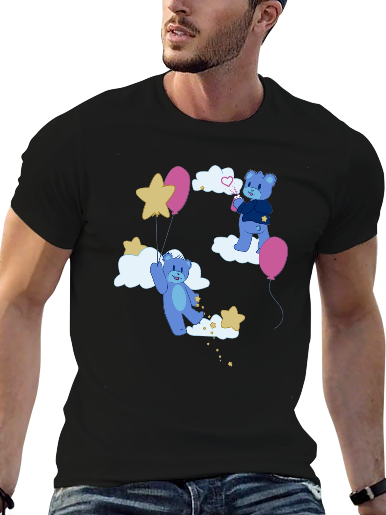 Dreamy Bear Graphic Tee - Comfort & Style