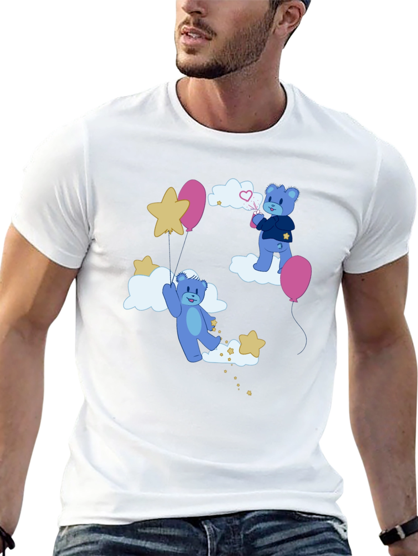 Dreamy Bear Graphic Tee - Comfort & Style