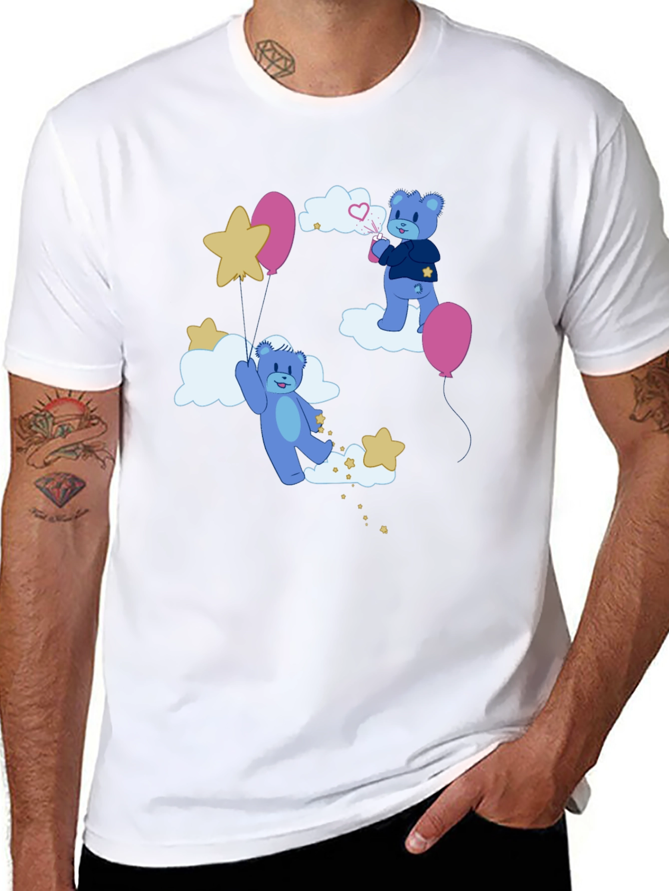 Dreamy Bear Graphic Tee - Comfort & Style