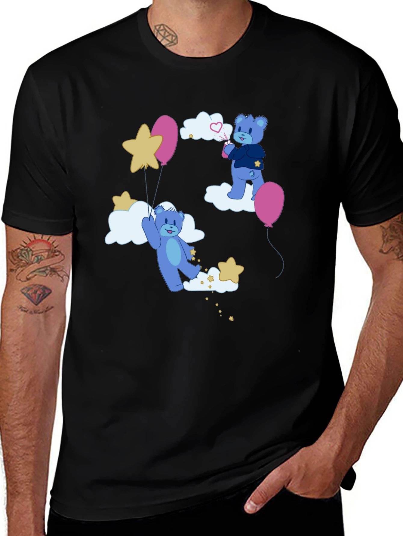 Dreamy Bear Graphic Tee - Comfort & Style